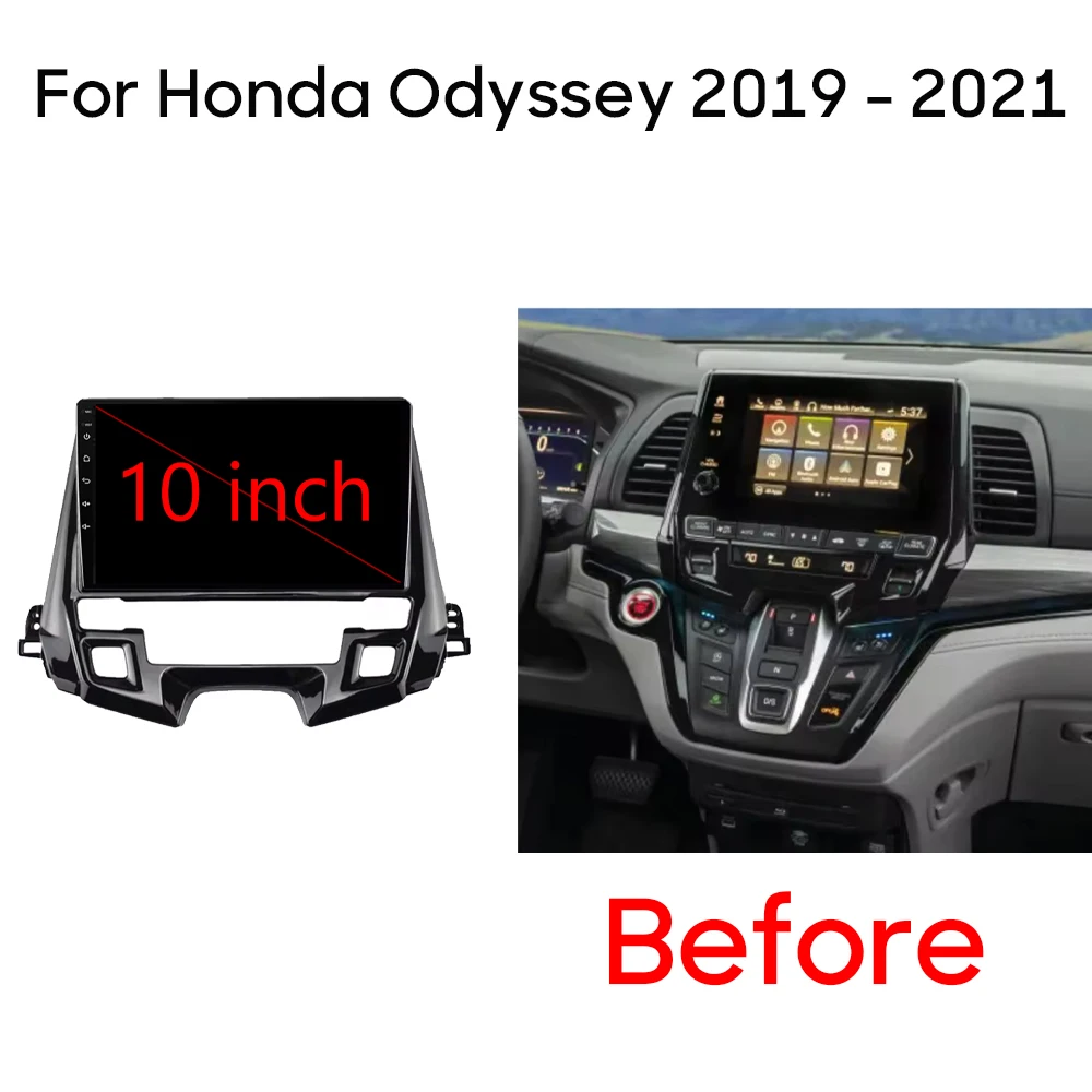 For Honda Odyssey 2019 - 2021 Car Radio Head Unit Multimedia Player Video Output GPS Navigation Android Auto 5G WIFI No 2din DVD