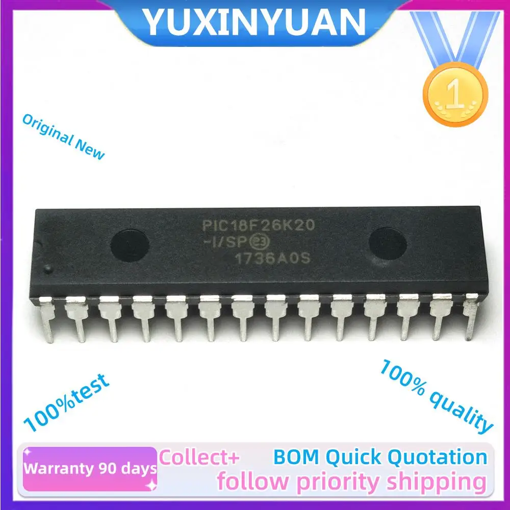 1PCs/Lot New&Original  PIC18F26K20-ISP PIC18F26K80-ISP PIC24FV16KM202-ISP PIC24HJ128GP202-ISP DIP NEW MCU In STOCK