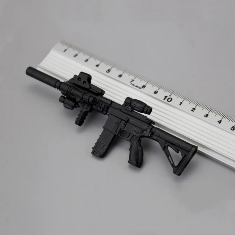 1/6 Scale HK416 Automatic Rifle Assembly Weapon Model Kit Soldier Accessories