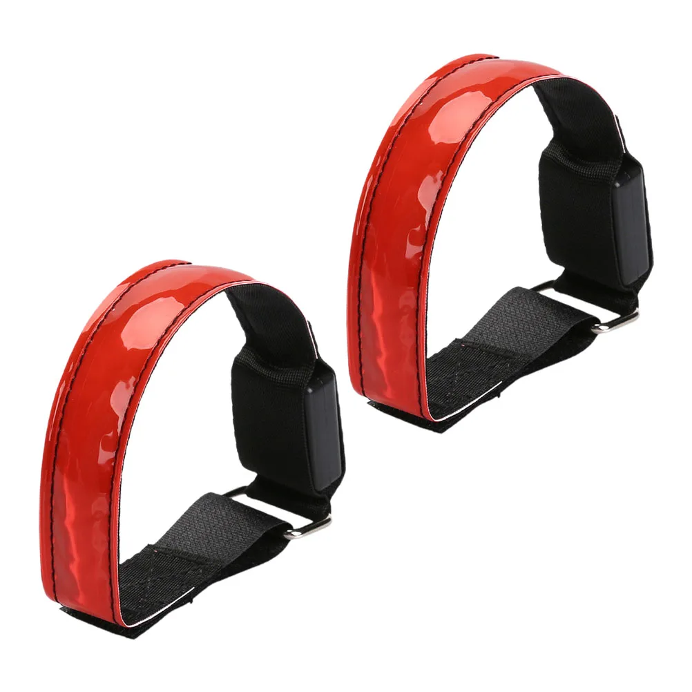 

2 pcs LED Armband Reflective Running Jogging Outdoor Sports Waterproof Glow Wristbands