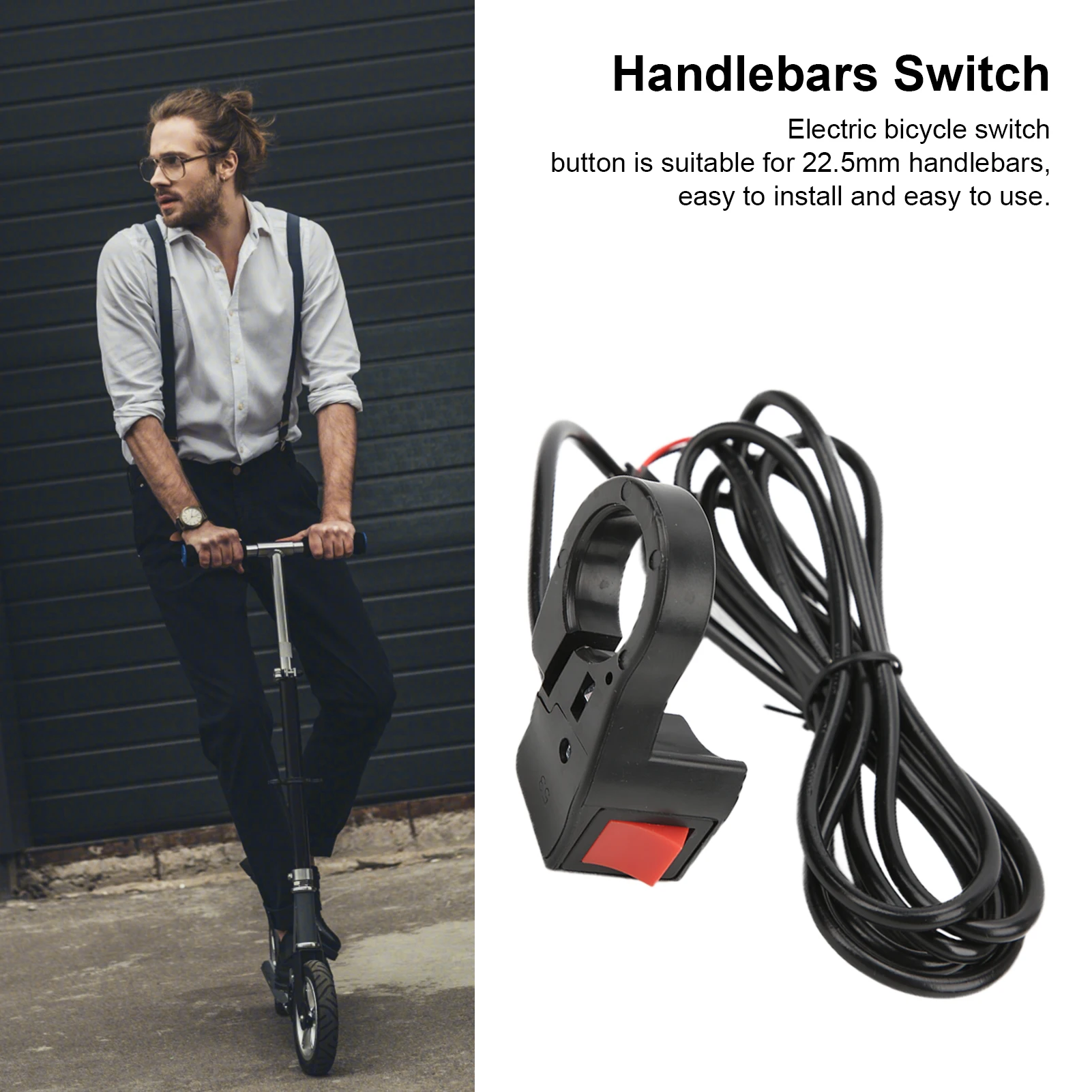 

Handlebars Switch High Low Gears Portable Lightweight Easy Using Durable Variable Speed Switch for Electric Bicycle Scooter