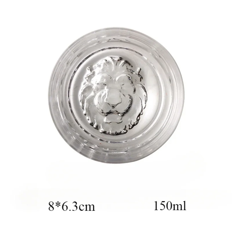 Golden Lion Head Crystal Glasses Whiskey Glass, New Waist Waist Western Wine Glass, Special Spirits Glass Bar Accessories Gift