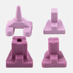 40 Pieces Dental Single Tooth Burning Frame Pointed Flat Flower Hole Red Nail Burning Denture Factory Burning Frame