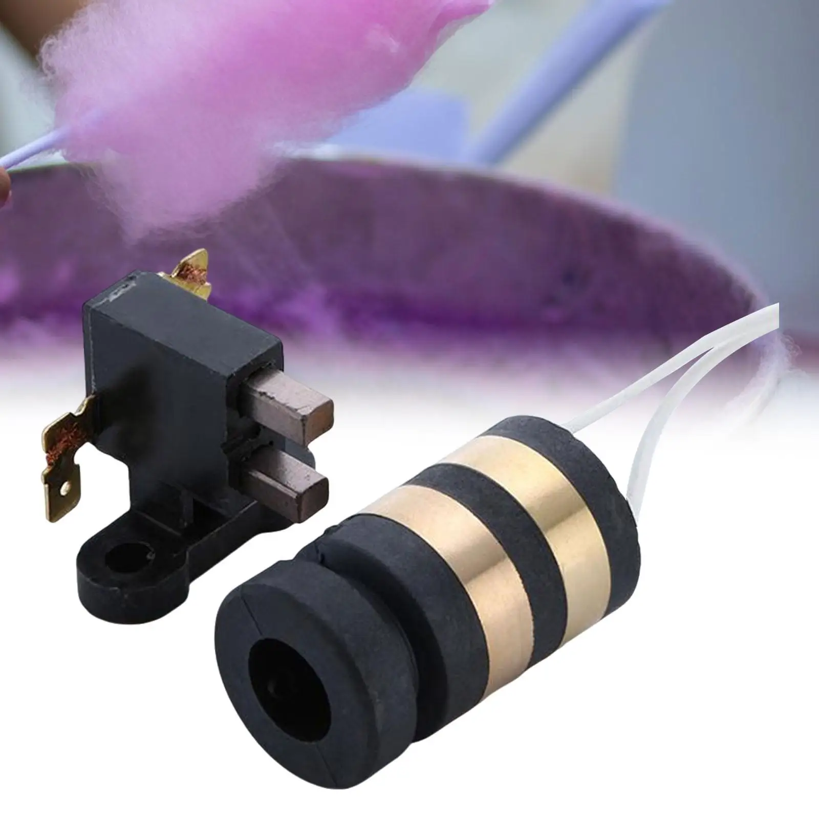 Cotton Candy Machine Connector Brush Parts Slip Ring Rotary Collectors Sets 14x28x48 2ways Conductive Rings