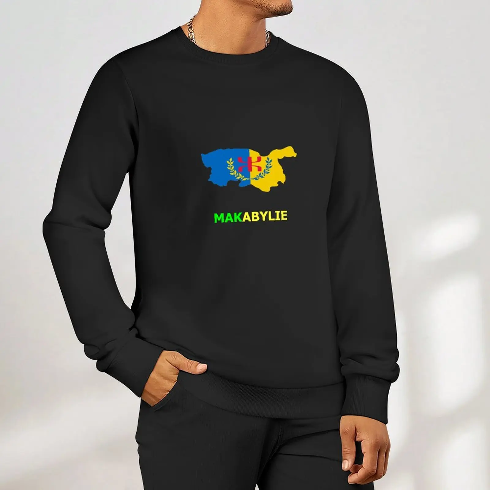 MAK KABYLIA Pullover men's autumn clothes men wear men's winter sweater men's sweat-shirt set sweatshirts for men