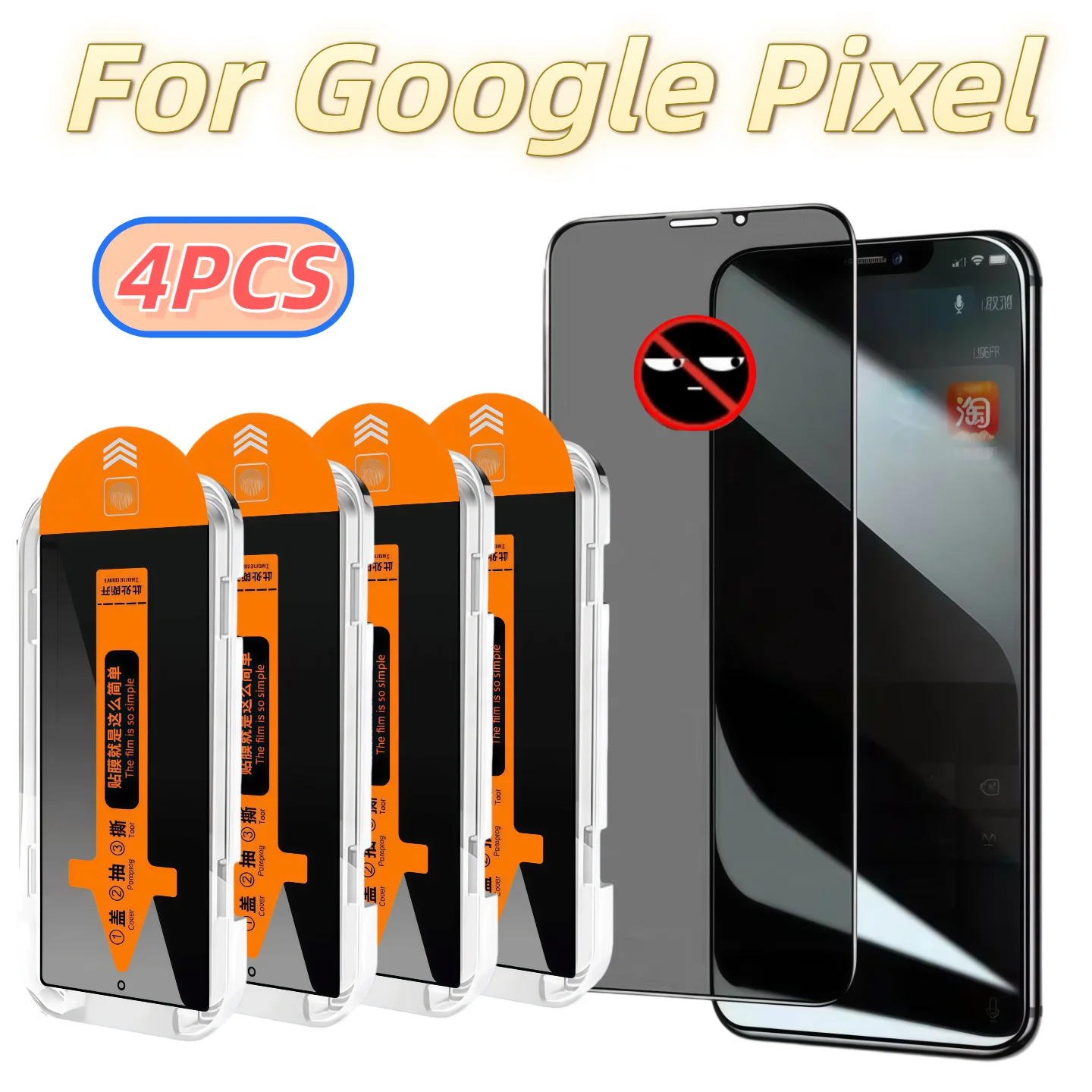 

4 шт. защитных стекол для экрана с защитой от подглядывания для Google Pixel 10a 9 9a Pro XL 8A 8 A 5G, HD-прозрачные