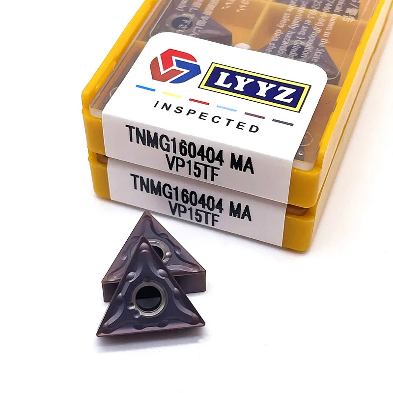 Imagem -05 - Carbide Insert Lathe Cutter Tools Ferramenta de Torneamento Externo Inserção de Carboneto Sólido Tnmg160404 ma Tnmg160408 ma Vp15tf Ue6020 Us735