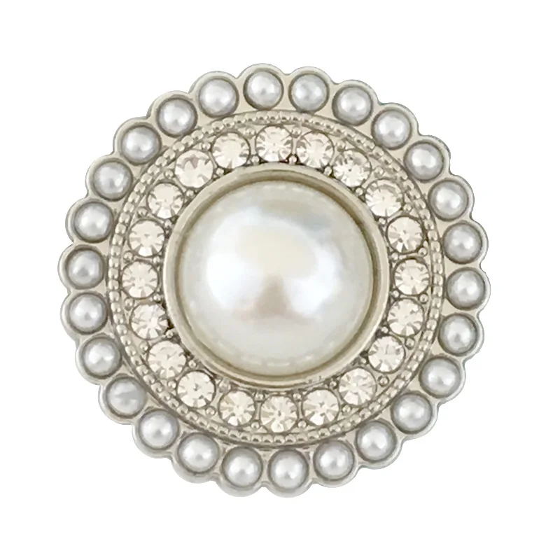 کے لیے 6Pcs 12.5-28mm دھاتی موتی کے بٹن کپڑوں کے فاسٹنرز سلائی منی بٹن گولڈ لگژری خواتین ڈریس کوٹ گارمنٹ لوازمات #3