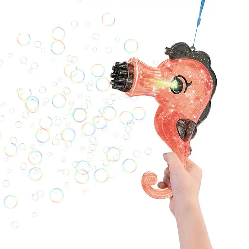 Bubble Machine For Toddlers Bubble Machine Seahorse Bubble Blower 13 Holes Upgrade Bubble Maker Bubble Machine For Kids Outdoor