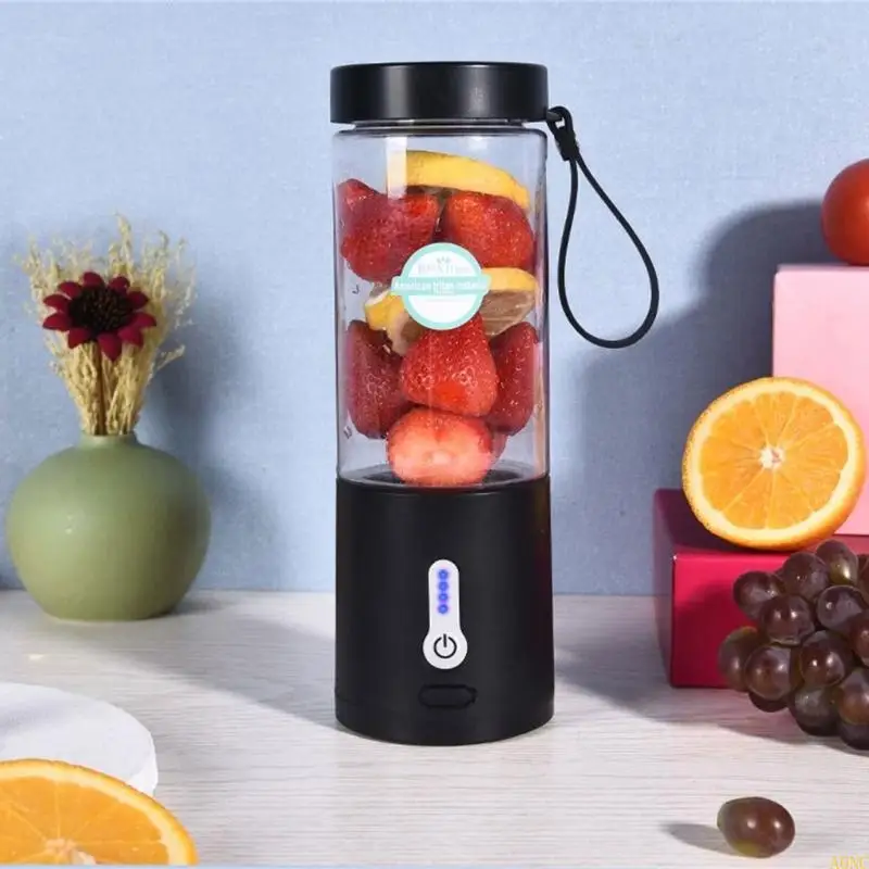 A0NC محمولة عصارة كهربائية خلاط الفاكهة المصغرة خلاطات الفاكهة العصارة USB قابلة لإعادة الشحن