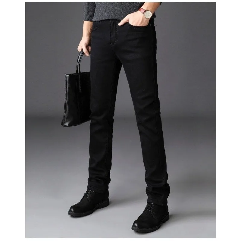 

2025 New Men Classic Breathable Jeans Male Casual Slim Fit Denim Pants Plus Size Pencil Pants Denim Skinny Trousers