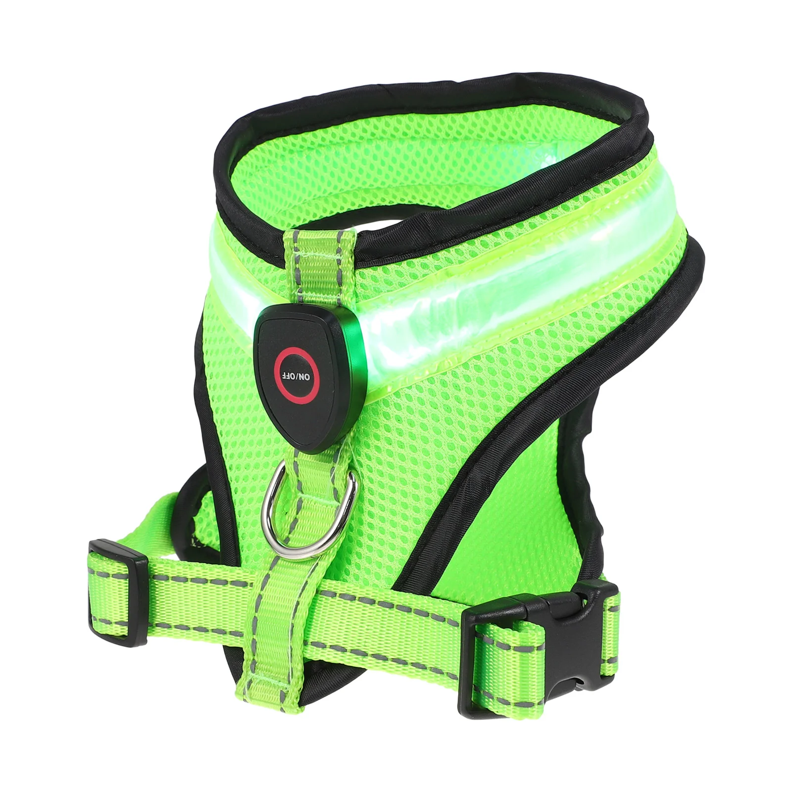 

Dog Glow Vest Breathable Pet Summer Puppy USB Charging Harness Clothing Strap Luminous LED