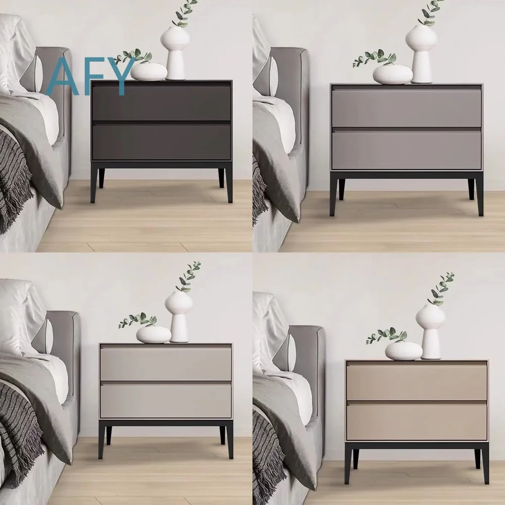 Modern All-Solid-Wood Leather Bedside Table Lamp for Bedroom Decor Nordic Minimalist Nightstand Light Luxury Mini Lamp for