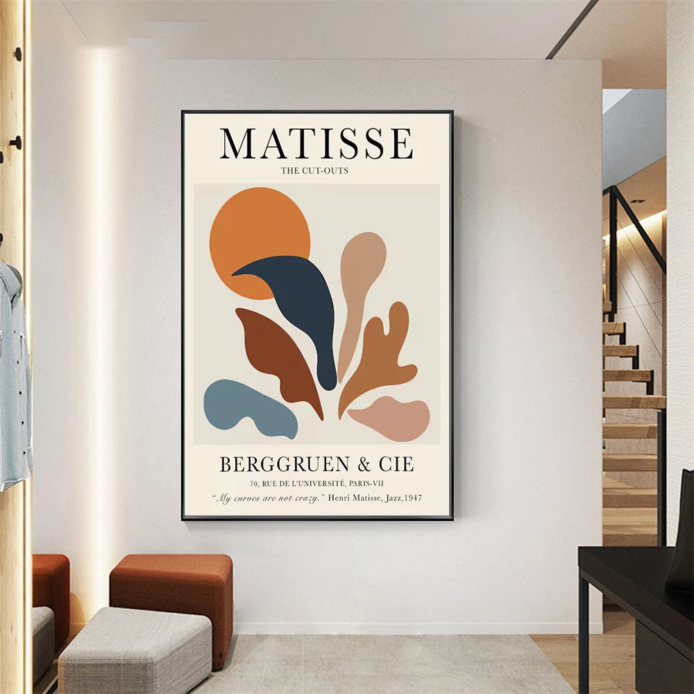 Modern Matisse Inspired & Flower Market Art Print Collection Colorful Abstract Floral Canvas Posters Boho Aesthetic Wall Decor