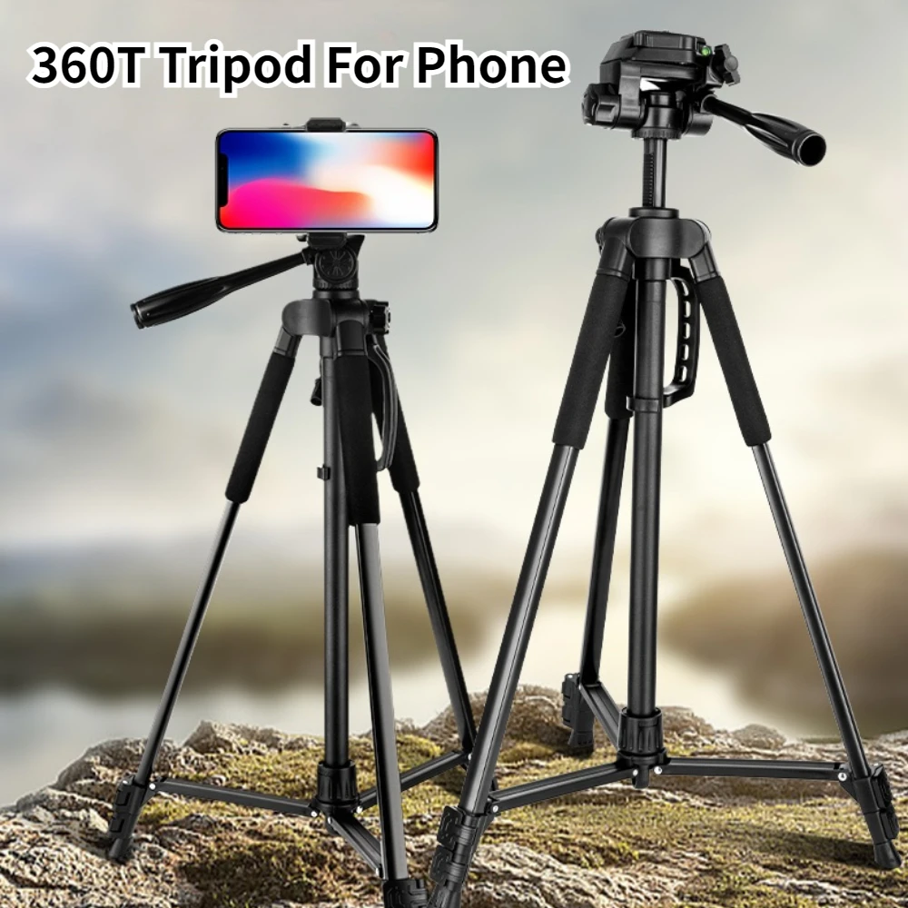 360T Tripod for Phone Professiona Tripod for Camera Portable 360 Degree Adjustable Tripod with Remote for DSLR Phone Ipad