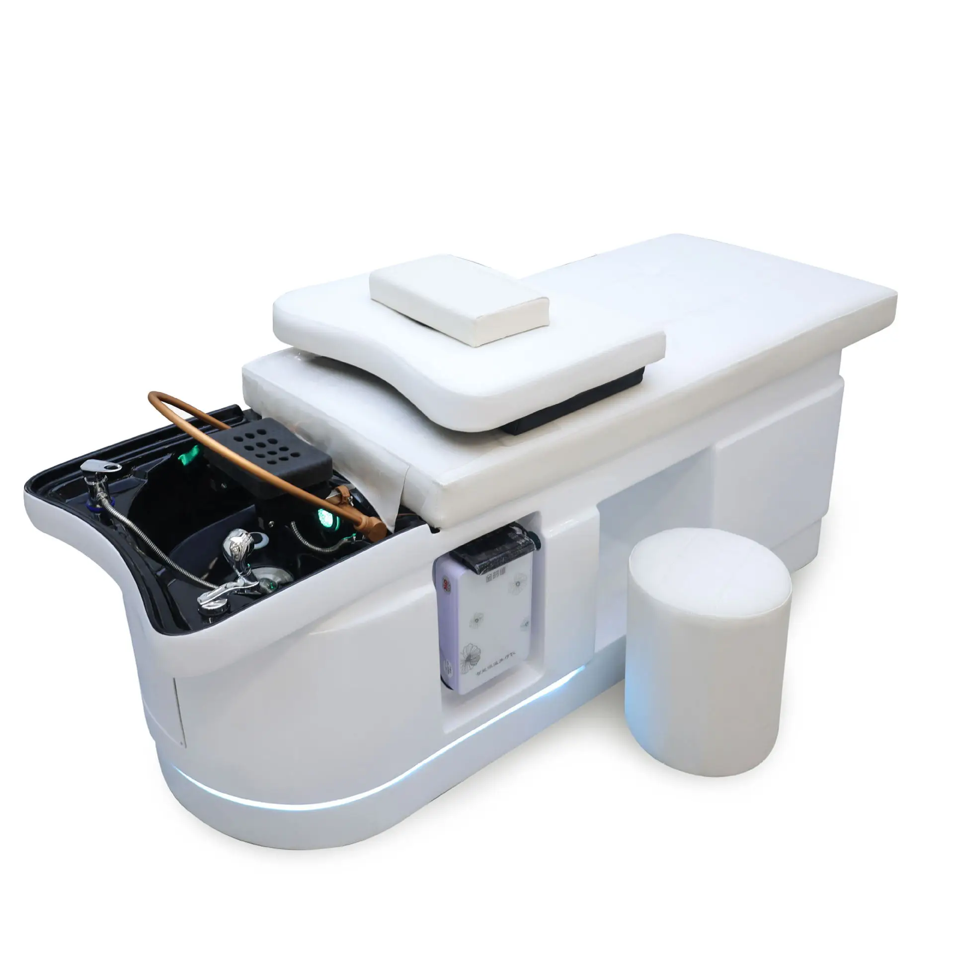 

Кровать для шампуня, фумигация, постоянная температура, кровать для лечения головы с циркуляцией воды