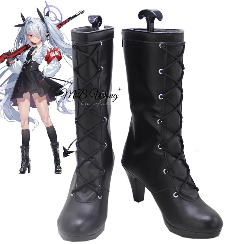 Game Blue Archive Shiromi Iori Cosplay Shoes Boots Role Play Halloween Carnival Christmas Party Outfit Prop Custom Made Adult