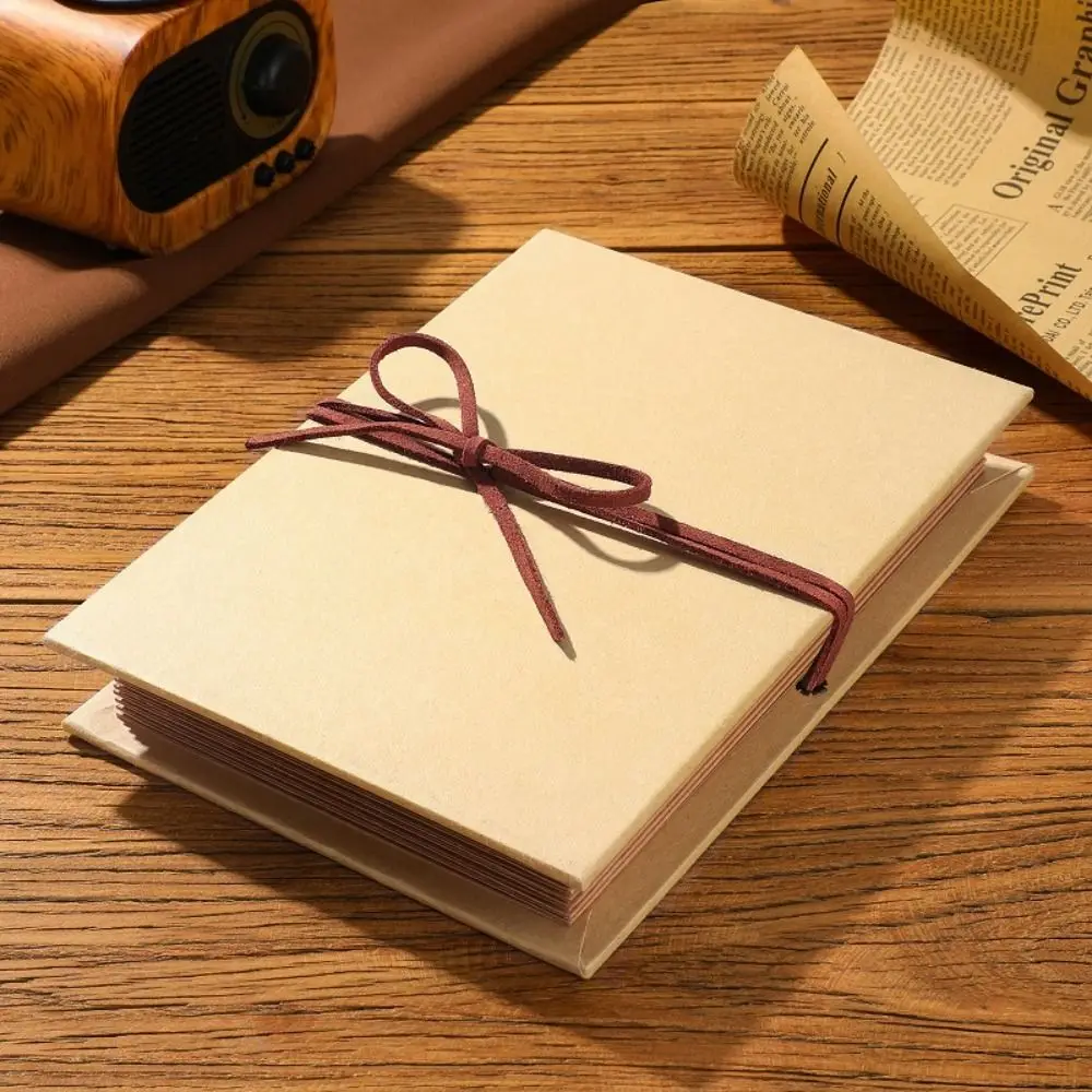 34 Pages 11.5*18cm Accordion Folding Diy Small Photo Album This Kraft Paper Growing Souvenir Book Creative Gift Folding Type