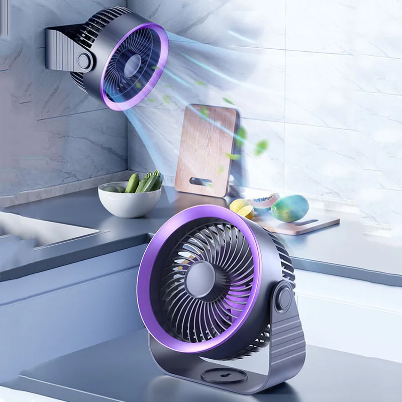 

Cordless Electric Fan 4000mah Wireless Portable Air Circulator Fan Desktop Wall Ceiling Air Cooling Cooler Quiet Ventilator