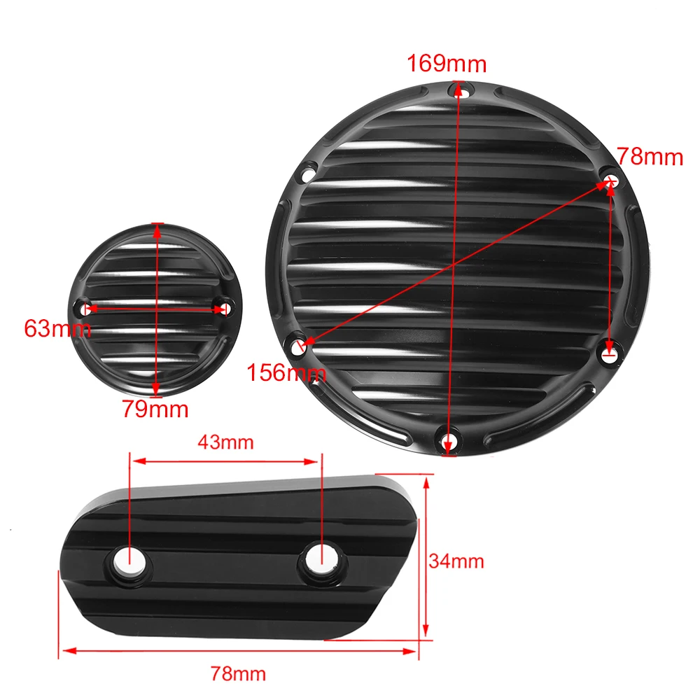 Motorcycle 6 Holes Derby Timer Clutch Timing Covers Inspection Cover Cap For Harley Sportster Iron XL883 XL1200 Seventy Two