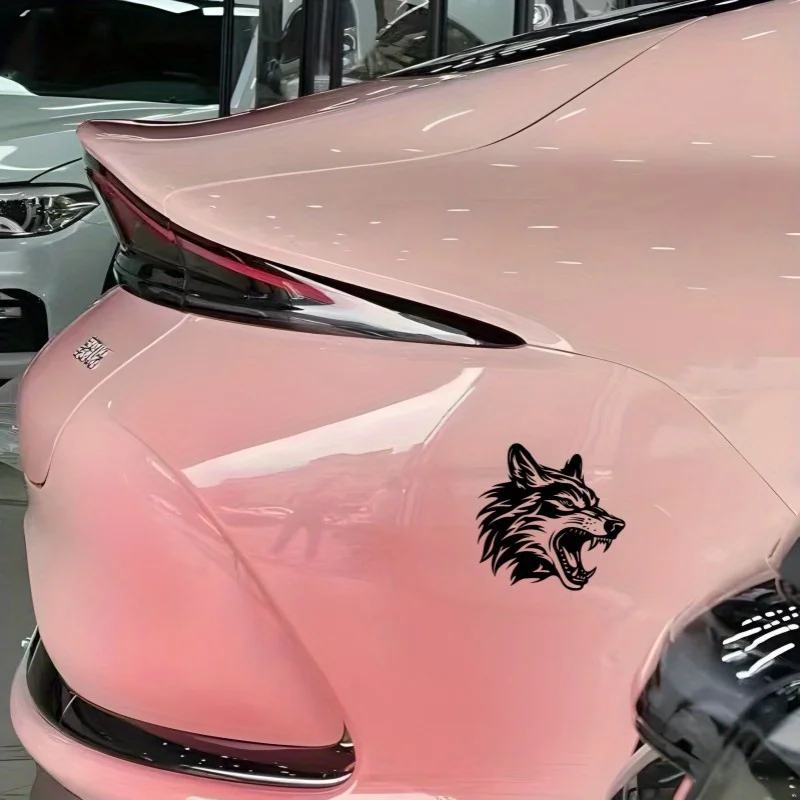 

1PC Angry Wolf Head Sticker Waterproof Vinyl Decal, Tribal Decor for Car Motorcycle Bike