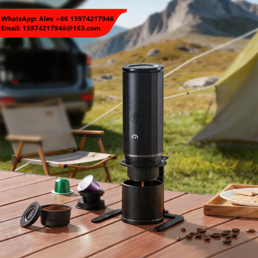 ZeroHero 2 In 1 Portable Espresso Machine Coffee Capsule Espresso Maker And Ground Coffee Maker For Travel