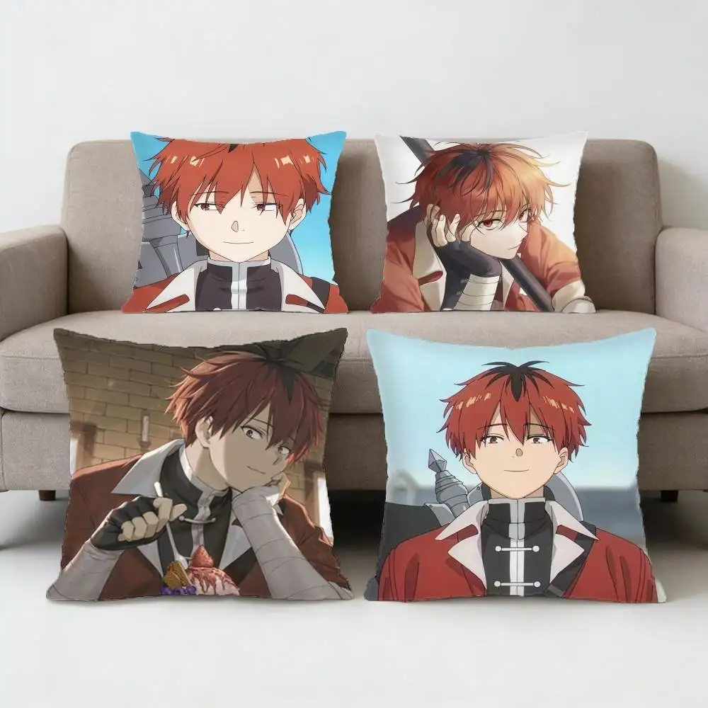 Stark Anime Frieren Pillow Case Sofa Living Room for Bedroom car Headboard Backrest Cushion Square Cushion Nap Time