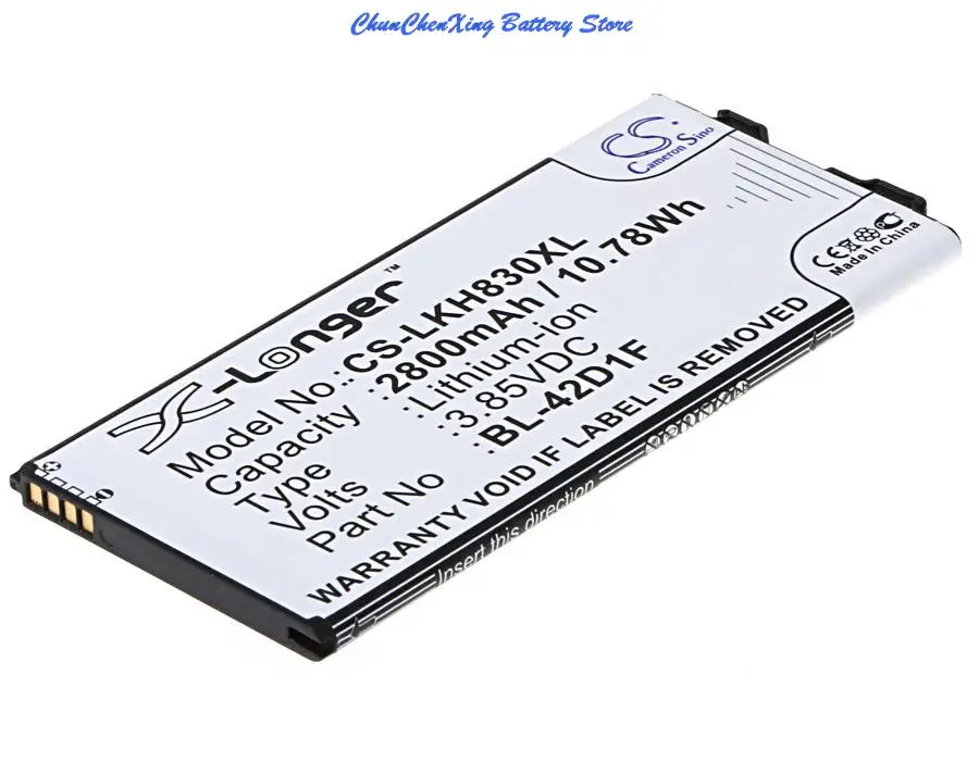 بطارية 2800 مللي أمبير في الساعة BL-42D1F لـ LG AS992، G5، G5 Lite، G5 SE، H820، H830، H840، H845، H848، H850، LS992، RS988، US992، VS987