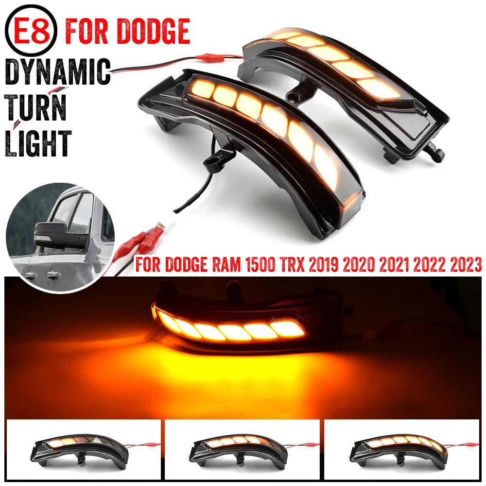 

Top quality For Dodge RAM 1500 TRX 2019-2023 Dynamic Flashing Turn Signal LED Side Marker Light car-styling