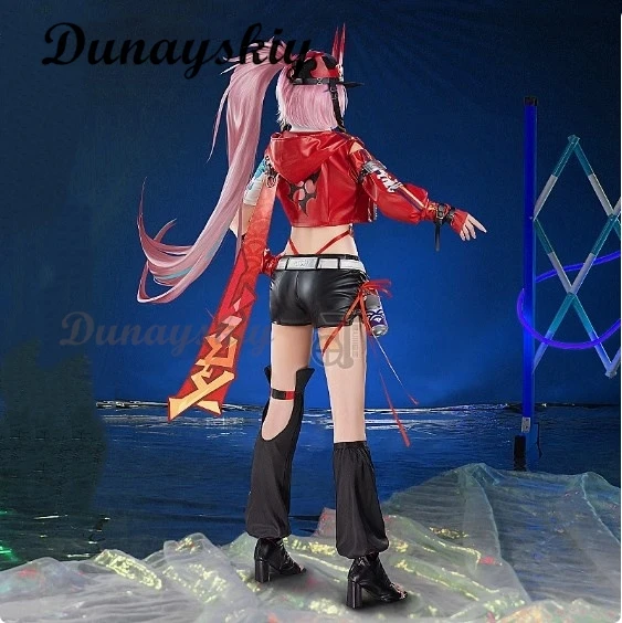 Honkai Star Rail Rappa Cosplay Costume Wig Uniform Hat Jacket Shorts Galaxy Ranger Props Halloween Party Women Accessory