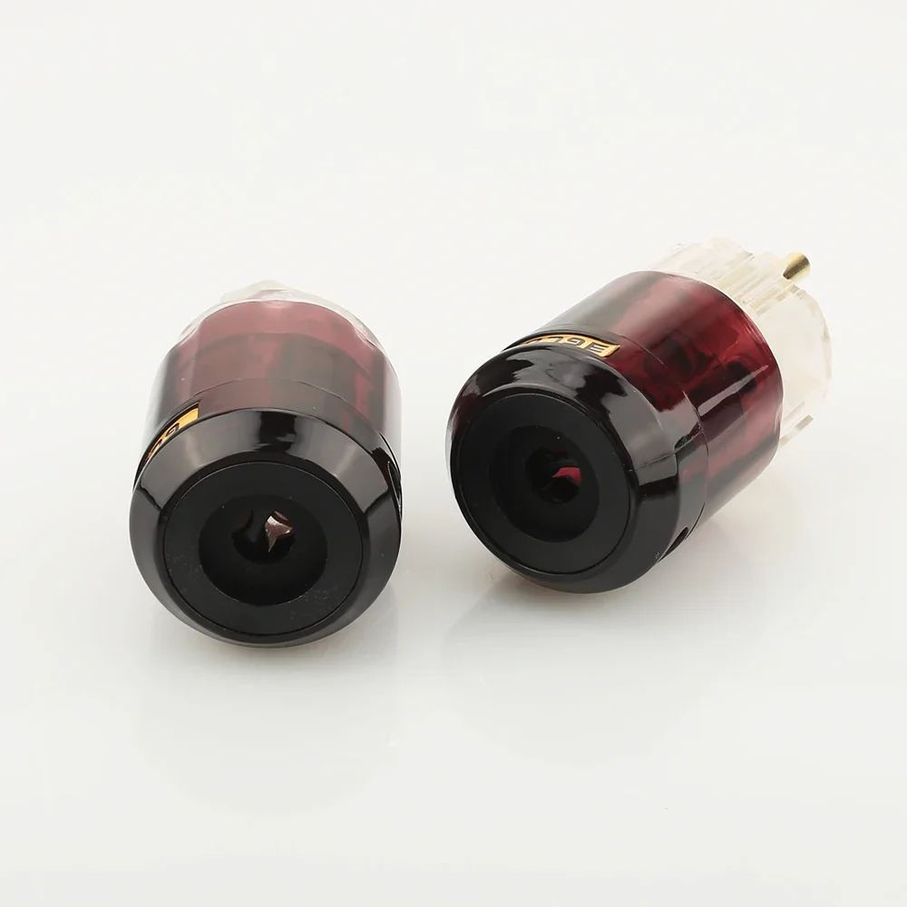 زوج واحد مطلي بالذهب P079E C-079 IEC + 24k مطلية بالذهب Schuko الاتحاد الأوروبي التوصيل + IEC موصل سالب للصوت لتقوم بها بنفسك