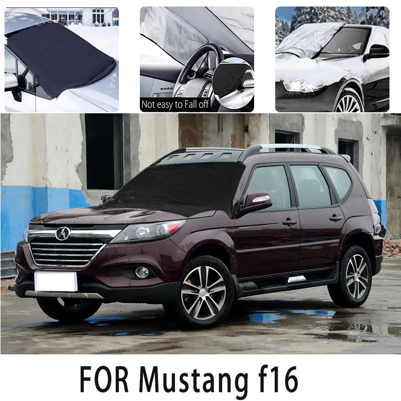 

Carsnow cover front coverfor Mustang f16 snowprotection heat insulation shade Sunscreen wind Frost prevention car accessories