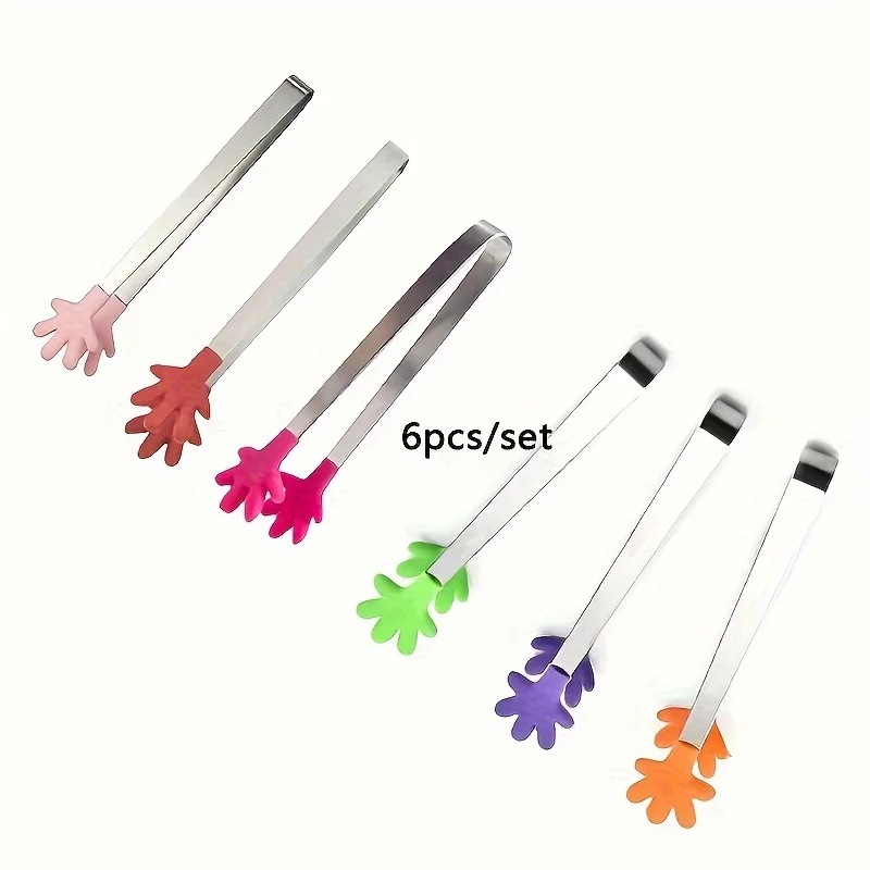 مشبك خدمة لطيف من الفولاذ المقاوم للصدأ -مناسب للفواكه、خبز、وجبات خفيفة、سلطة - أدوات مطبخ متعددة الوظائف