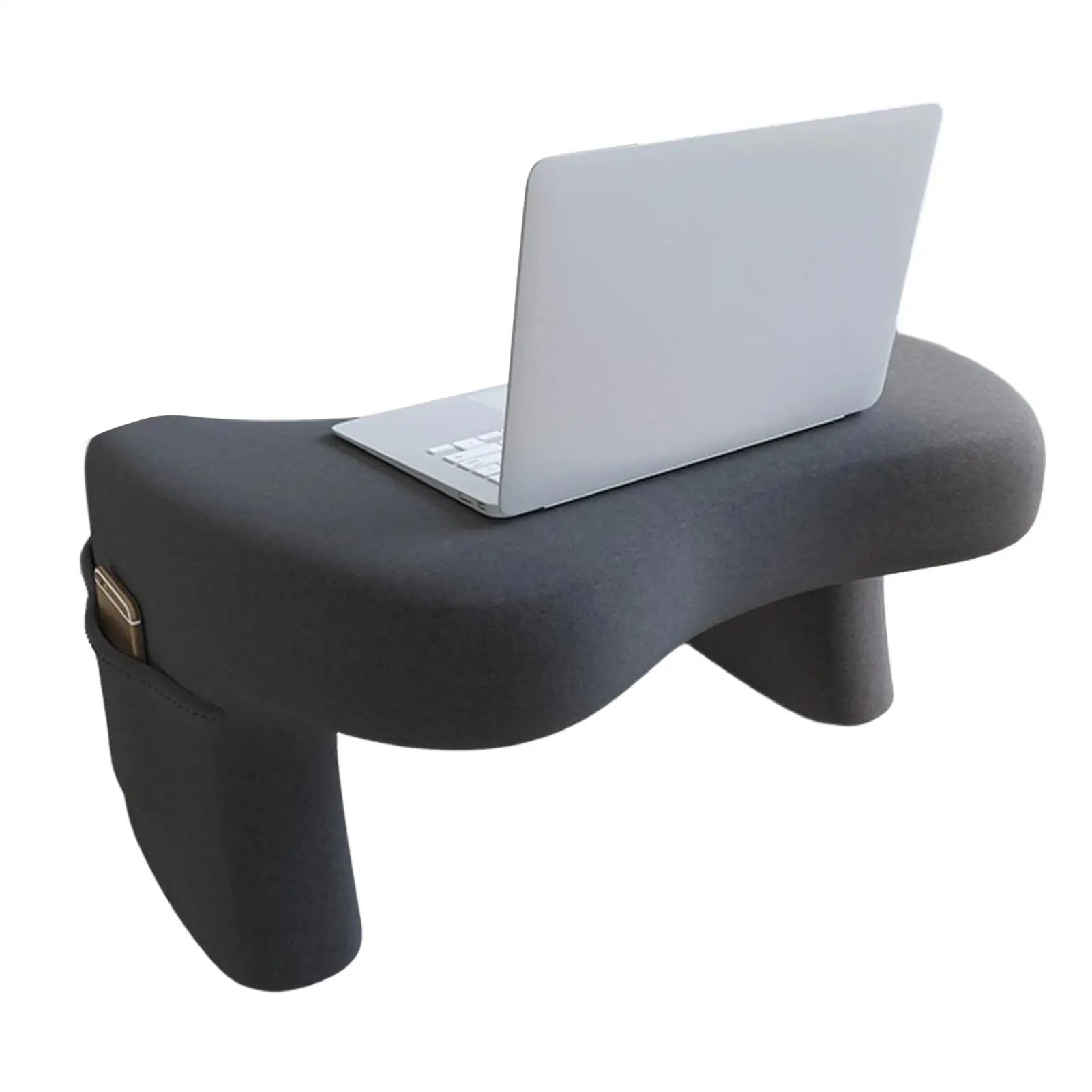 ラップトップ用枕、膝上キーボードテーブルクッション、ポケット付き、ベッド用ラップトップ枕、ゲーム、読書、本、ソファ、室内、アパート、自宅用