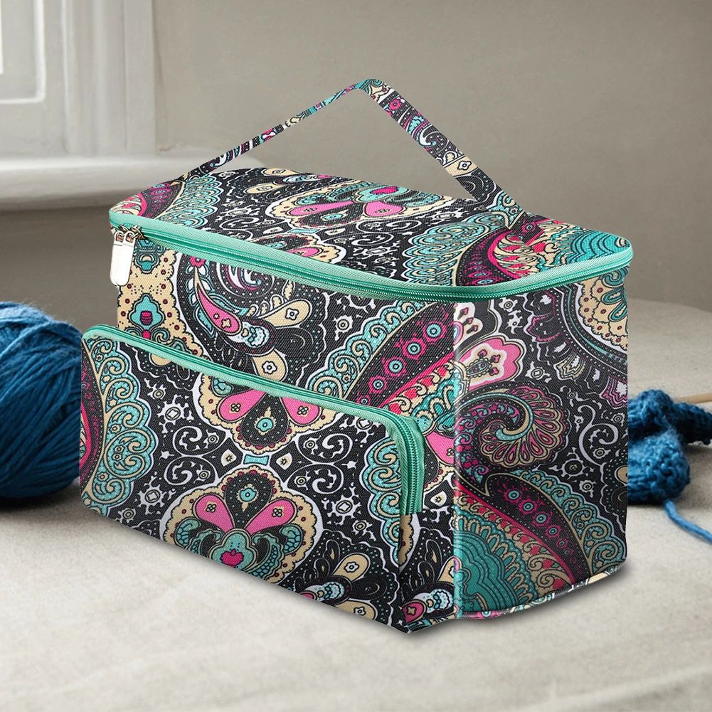 

Сумка-органайзер для спиц, большая вместительная сумка для хранения швейных игл, водонепроницаемая, легкая для шитья крючков