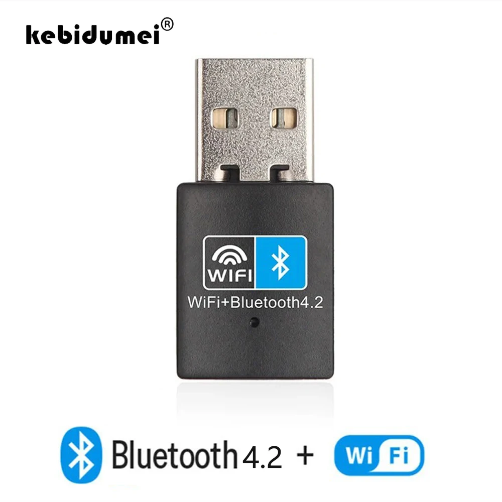 150Mbps WiFi Bluetooth-compatible V4.0 Wireless Adapter USB 2.0 Adapter 2.4G Dongle Network Card RTL8723BU For Desktop Laptop PC