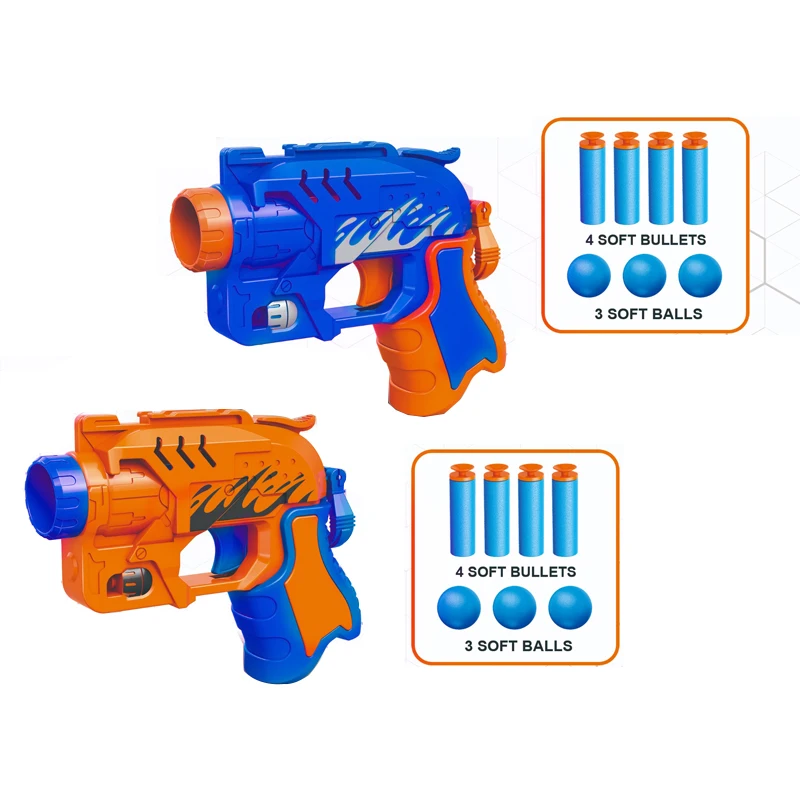2 IN 1 어린이 수동 소프트 총알 총 장난감 부모-자녀 상호작용 게임 폼 다트 발사기 소년 소녀 크리스마스 선물