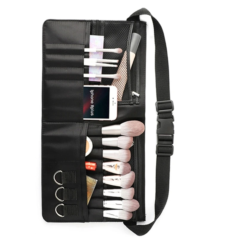 Portable Makeup Brush Storage Bag Multifunctional Waist Pack Brushes for Travel and Daily Use