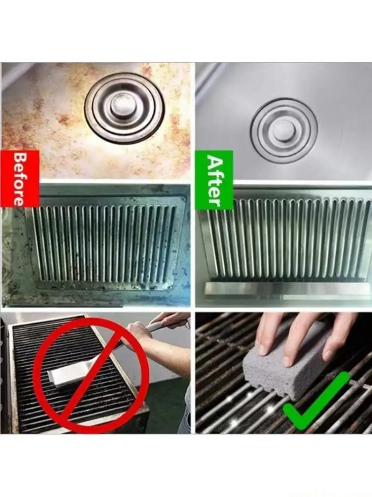 A2BE Lightweight BBQ Cleaning Tool Pumice Brick Grime Removal Ston Suitable For Home Cooks Professional Barbecue Enthusiasts