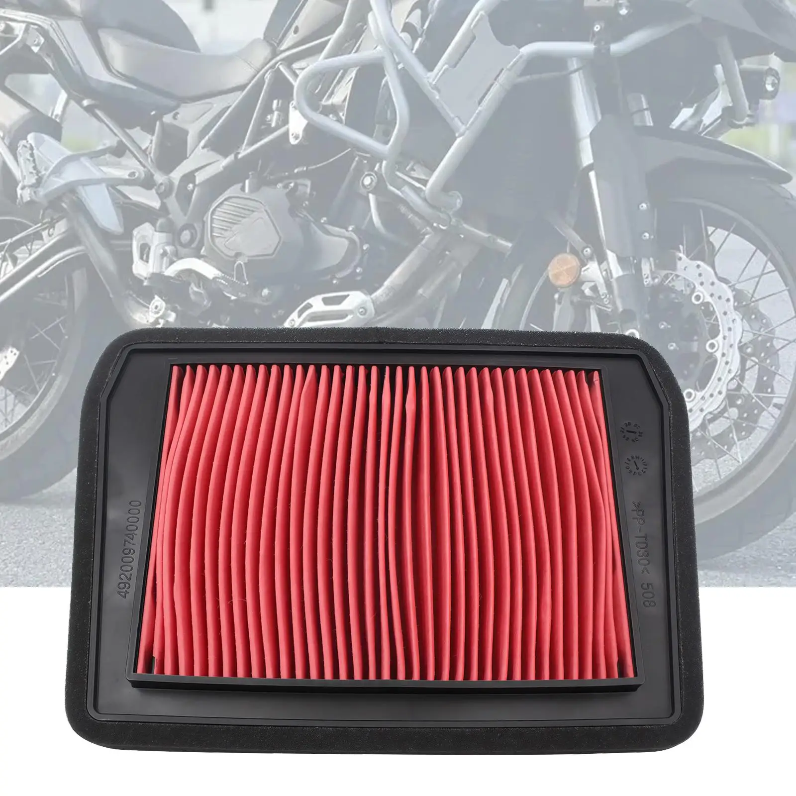 Plastic Motorcycle Air Filter High Efficiency Motorbike Accessory Replacement for Benelli TRK702 TRK702X BJ700-5F