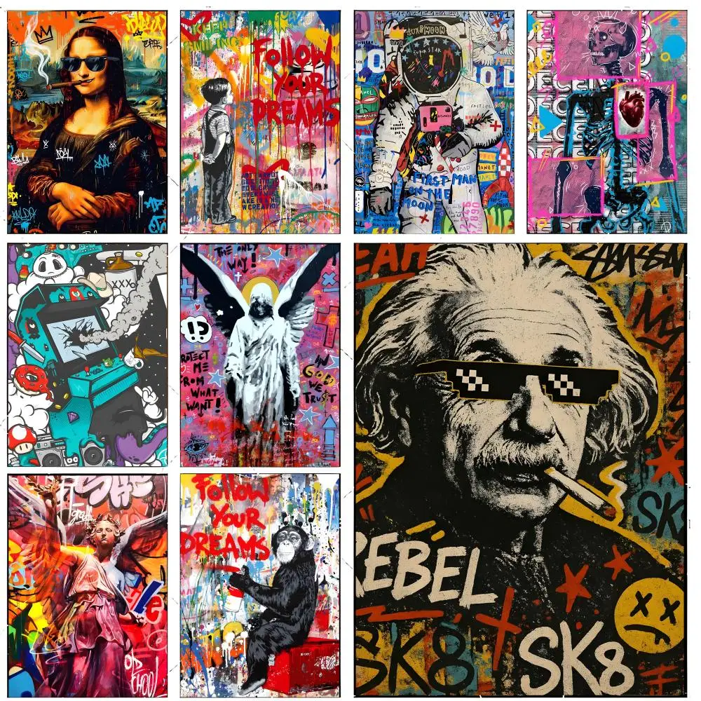 Street Art Graffiti Style Poster Premium Decor Art & Gift for Household Lounge Home Ornaments