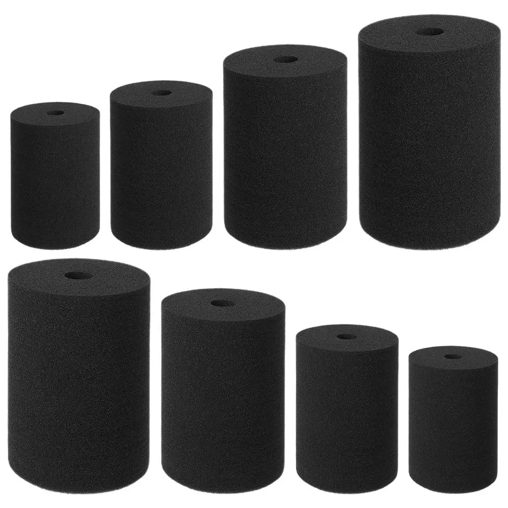 8 Stuks Zwarte Roterende Spons 120x80x19mm 120x80x12mm 120x90x19mm 110x75x19mm Cilinder Inserts voor Cup Turner