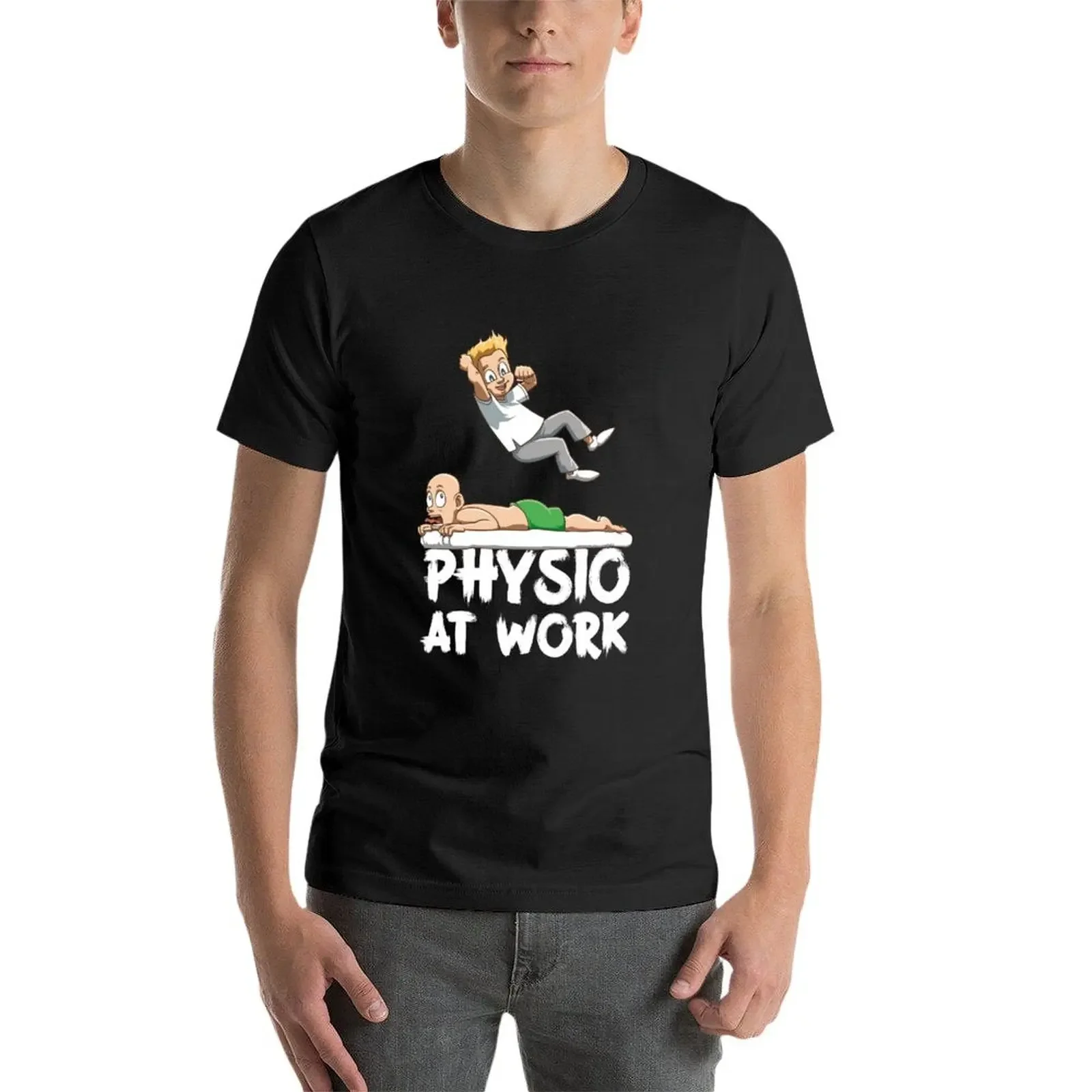 メンズ半袖Tシャツ,レスリングプリント,速乾性,無地,ホワイトカラー
