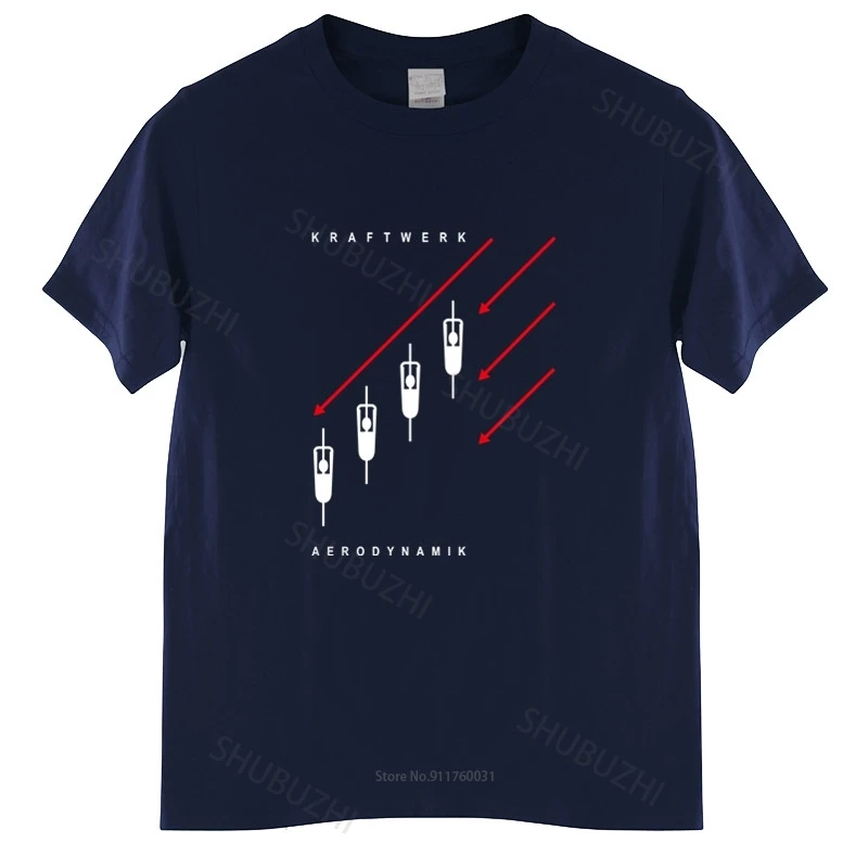 Мужская летняя футболка, Мужская футболка Kraftwerk Aerodynamik, Черная Мужская футболка с электронным синтезатором Neu! Праздничный Топ Krautrock teeshirt