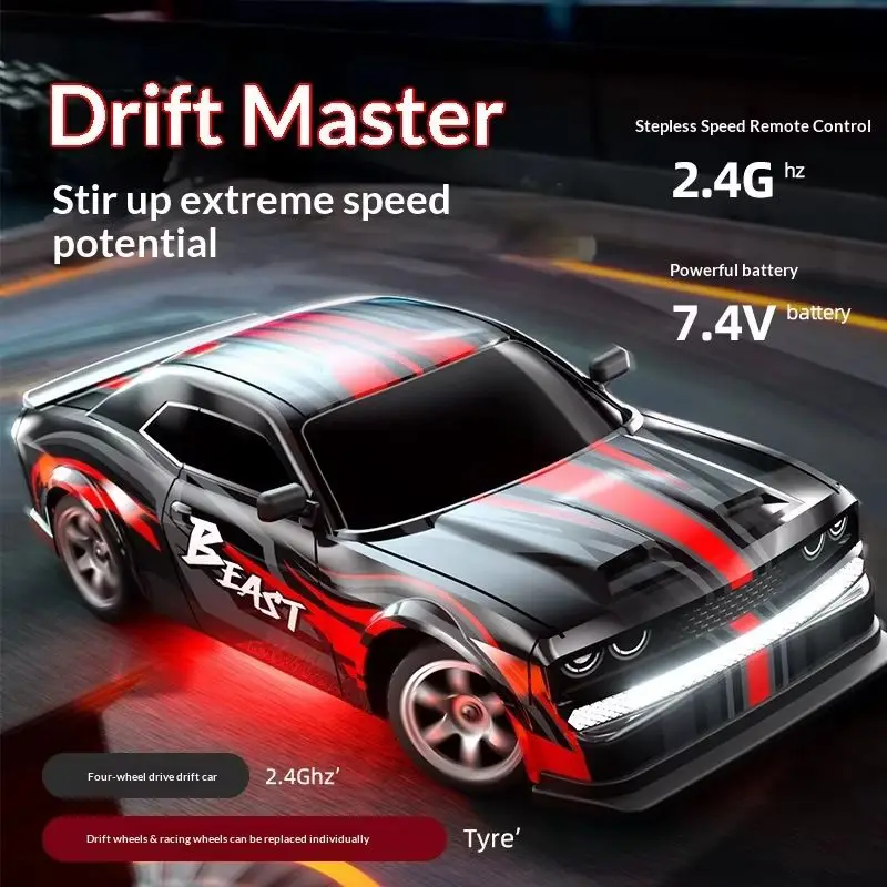 【In Stock】Hot Selling Sg218pro Remote Control Car 1:16 High-Speed Four-Wheel Drive Drift Car Light Remote Control Racing Toy