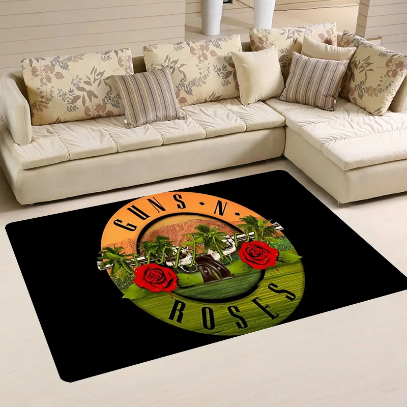 

Aesthetic Room Decoration G-Guns N Roses Band House Entrance Mat Kitchen Rug Rugs Carpets Balcony Home Foot Carpet Doormat Door