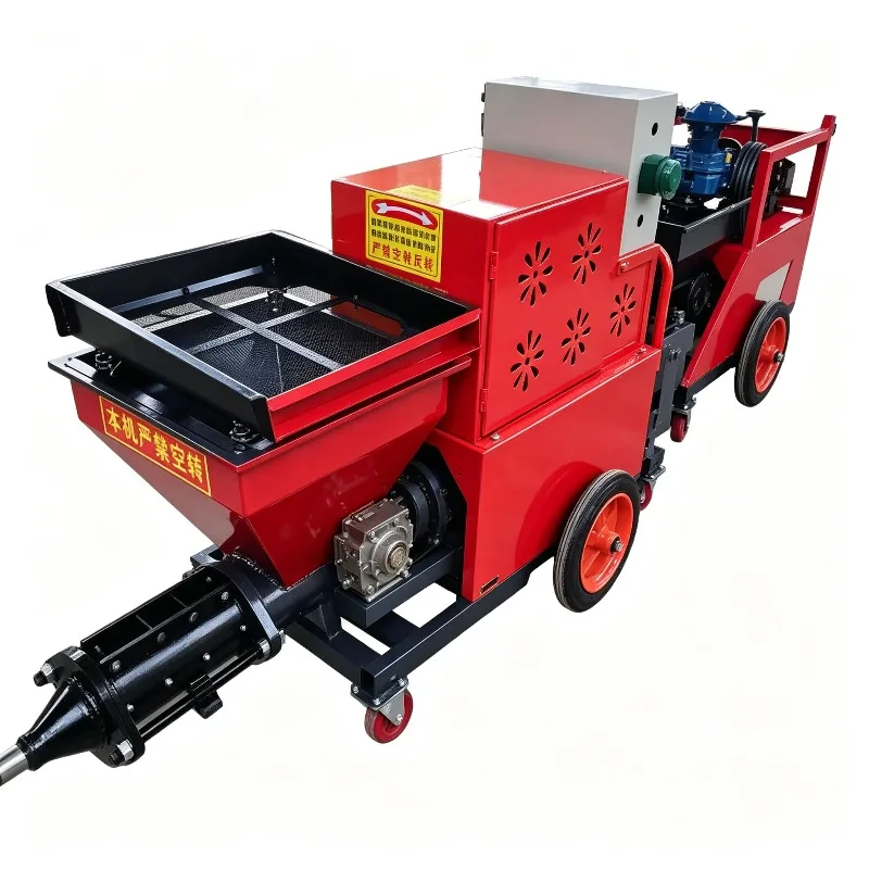 High Efficiency Cement Mortar Spraying Machine Wall Plastering Machine 380V Three Phase Concrete Sprayer With Lowest Price