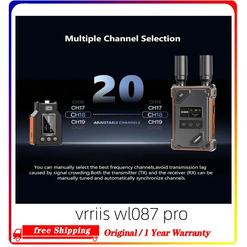 vrriis wl087 pro Wireless HDMI Video Extender Kit Transmit Receiver Support UVC for DJI Osmo Pocket3 Camera