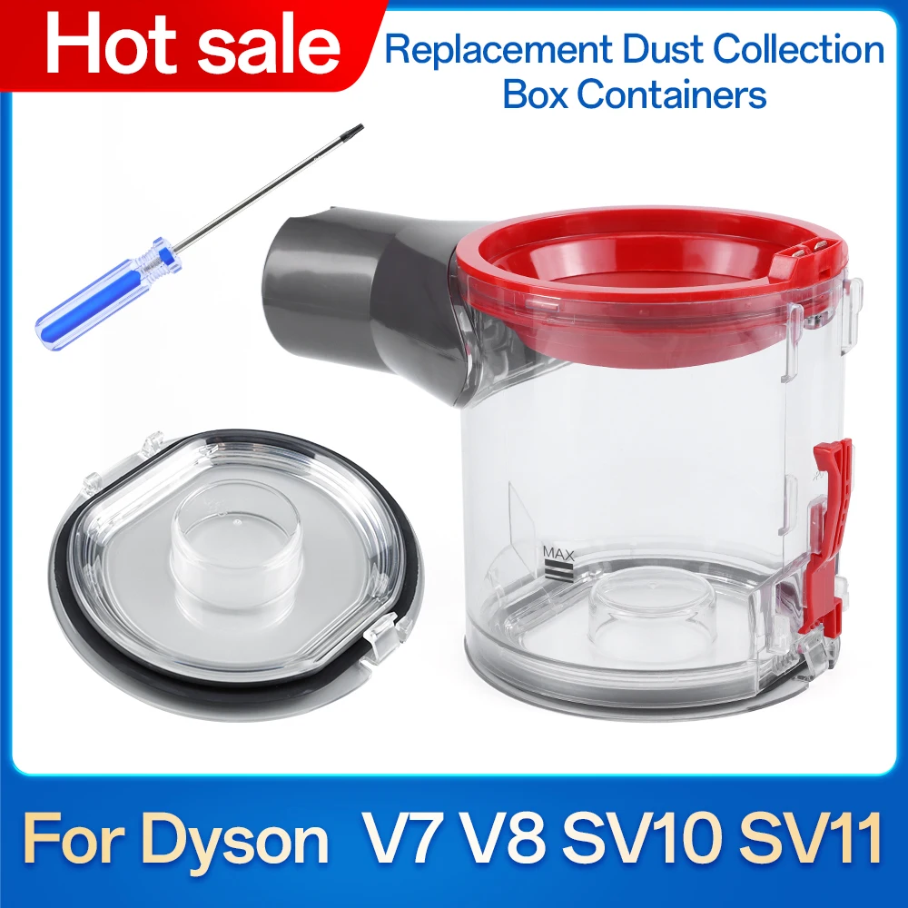 Dust Canister Replacement Parts For Dyson V7 V8 SV10 SV11 Dust Cup Vacuum Cleaners Dust Bucket Dust Box Bottom Cover Accessories