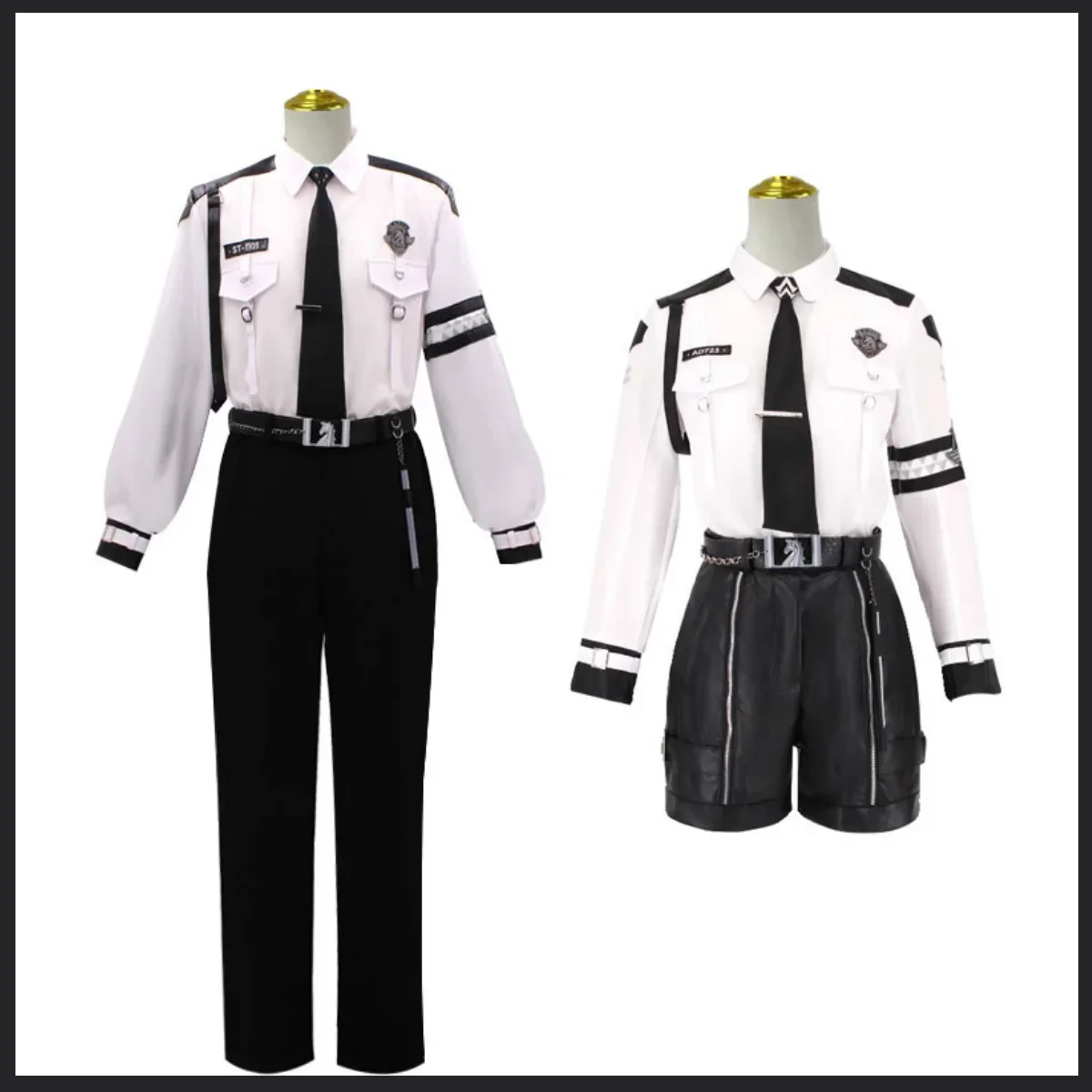 2024 New Game Love and Deepspace Xavier Cosplay Costume Evol Police Uniform Shirt Full Set Man Woman Halloween Party Suit